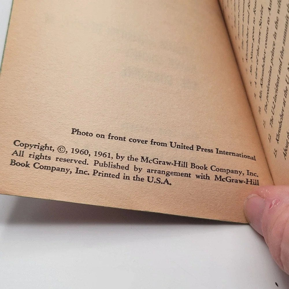 Hearst Khrushchev and the Russian Challenge Paperback 1961 Avon G1060 Good